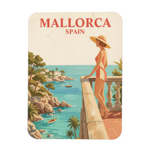 Mallorca Spanien Vintage Reise Spanische Küste Magnet