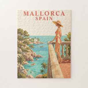 Mallorca Spanien Vintage-Reisepuzzle