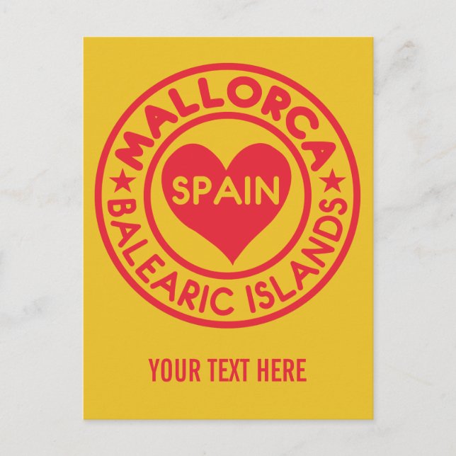 MALLORCA Spanien Zollpostkarte Postkarte (Vorderseite)