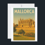 Mallorca Vintag Retro Kathedrale Postkarte<br><div class="desc">Mallorca Vintag Retro Kathedrale Postkarte</div>