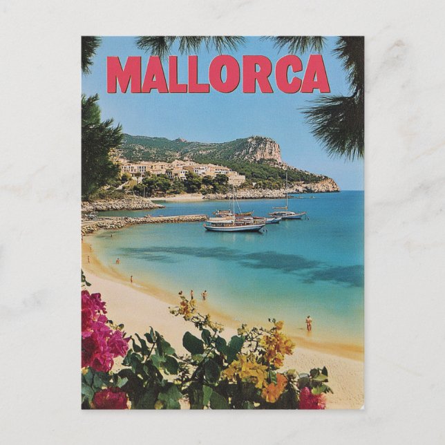 Mallorca Vintage Postkarte (Vorderseite)