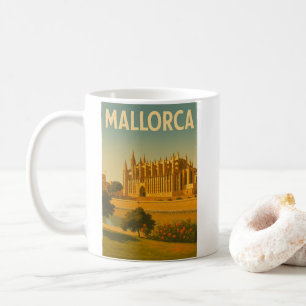 Mallorca Vintage Retro Kathedrale Kaffeetasse