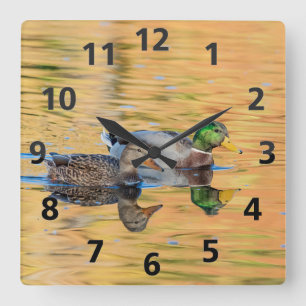 Mallorquiner Quadratische Wanduhr