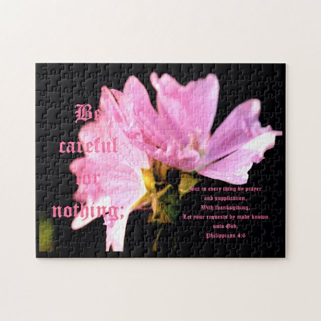 Mallow Bouquet Philippians 4:6 (Horizontal)