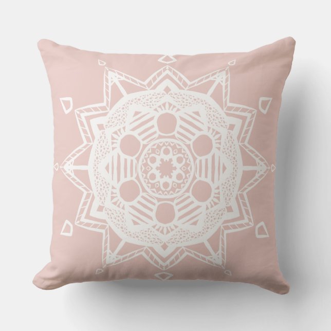 Mallow Mandala Kissen (Vorderseite)