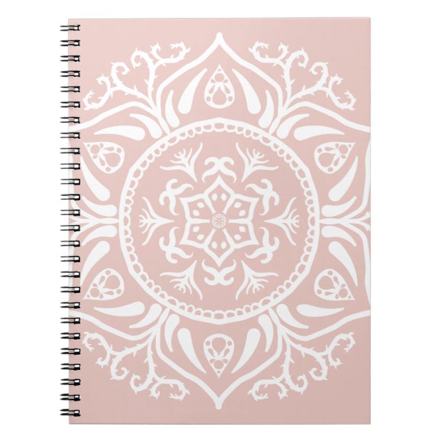 Mallow Mandala Notizblock (Vorderseite)