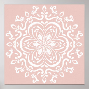 Mallow Mandala Poster