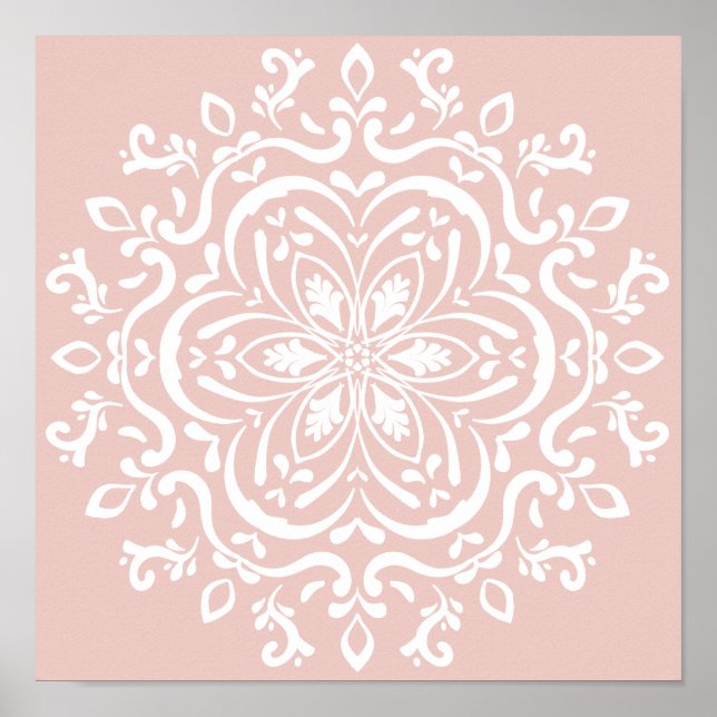 Mallow Mandala Poster (Vorne)