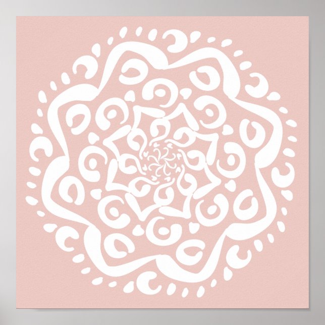 Mallow Mandala Poster (Vorne)