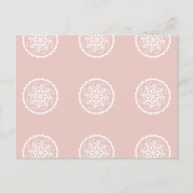 Mallow Mandala Postkarte (Vorderseite)