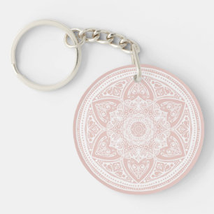 Mallow Mandala Schlüsselanhänger