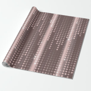 Mallow Polka Dots Matrix gemustert Glitzer Geschenkpapier