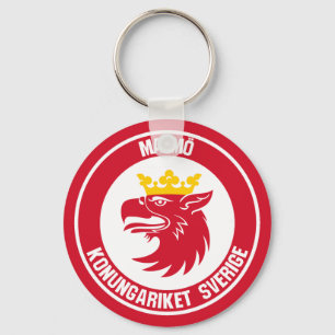 Malmö rundes Emblem Schlüsselanhänger