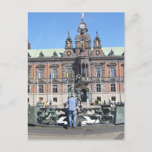 Malmö Schweden - Rathaus Postkarte (Vorderseite)