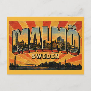 Malmö Schweden Turning Torso und Altstadt Postkarte