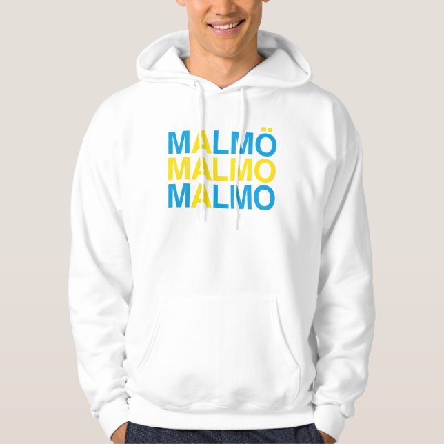 MALMO Schwedische Flagge Hoodie (Vorderseite)