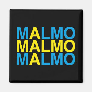 MALMO Schwedische Flagge Magnet
