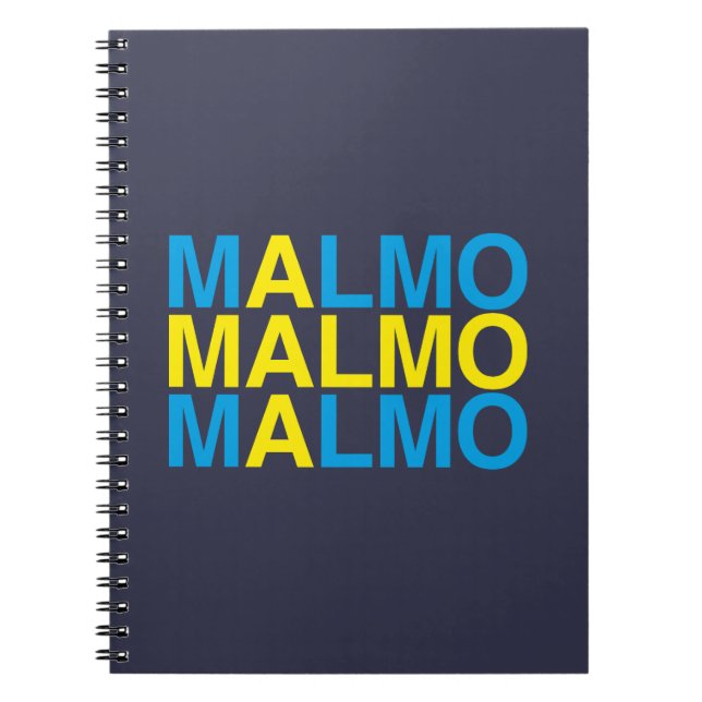 MALMO Schwedische Flagge Notizblock (Vorderseite)