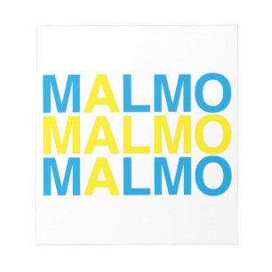MALMO Schwedische Flagge Notizblock