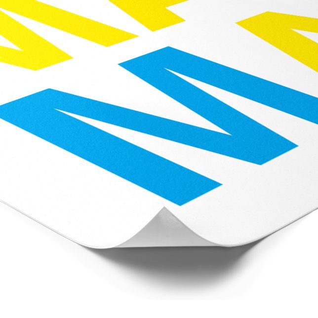 MALMO Schwedische Flagge Poster (Ecke)