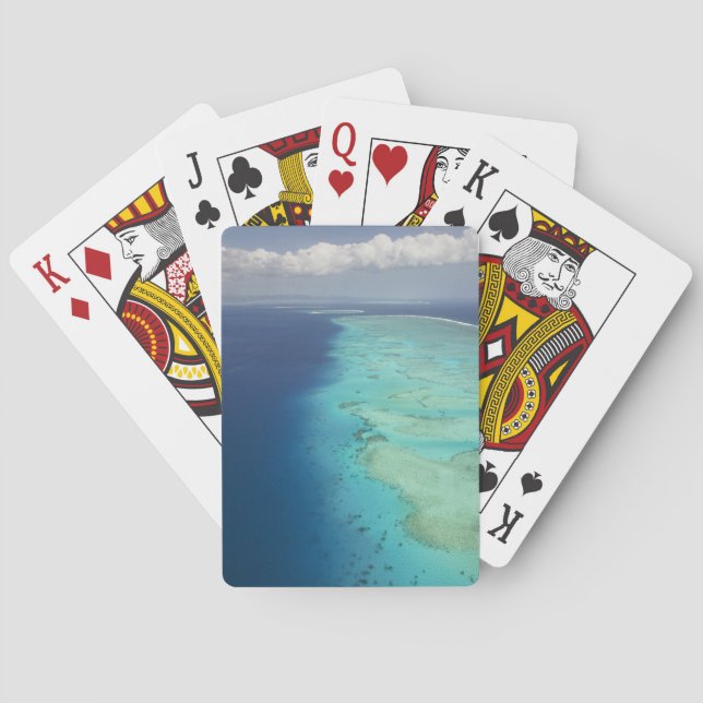 Malolo Barrier Reef vor Malolo Island, Fiji Spielkarten (Rückseite)