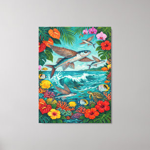 Malolo und Surf Art Leinwanddruck