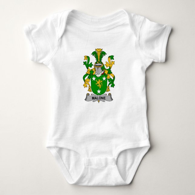 Malone Familienwappen Baby Strampler (Vorderseite)