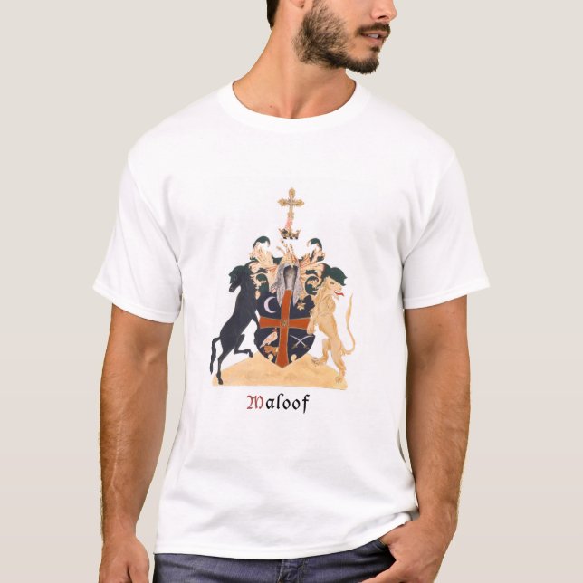 Maloofs Familienwappen-Shirt T-Shirt (Vorderseite)