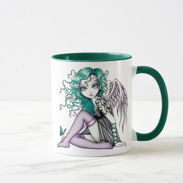 Malory violette Tätowierungs-Engels-Tasse Tasse (Rechts)