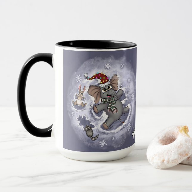 Malphanumérique Wilbur Anges de neige Mug (Avec donut)