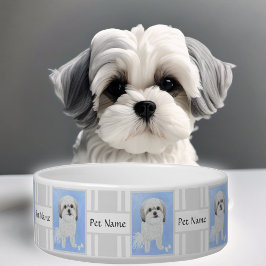 Malshi Dog Bowl mit anpassbarem Text Napf