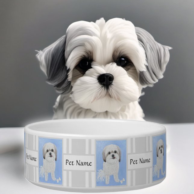 Malshi Dog Bowl mit anpassbarem Text Napf (Von Creator hochgeladen)