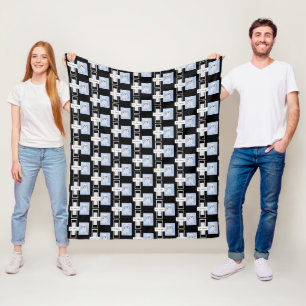 Malshi Fleece Blanket mit Text