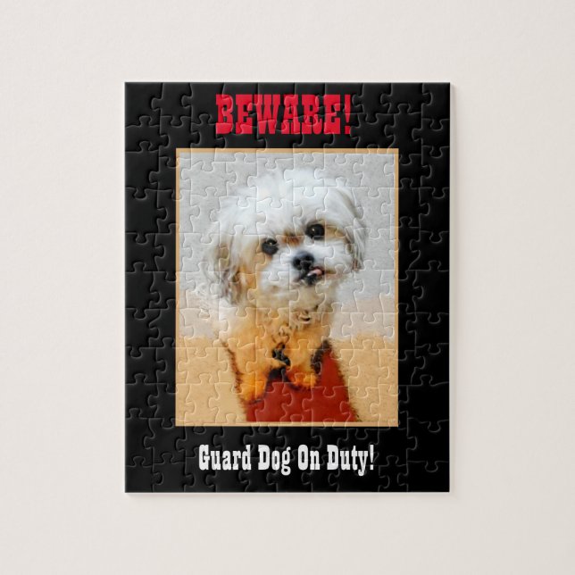 Malshi Funny Guard Dog Jigsaw Puzzle (Vertikal)