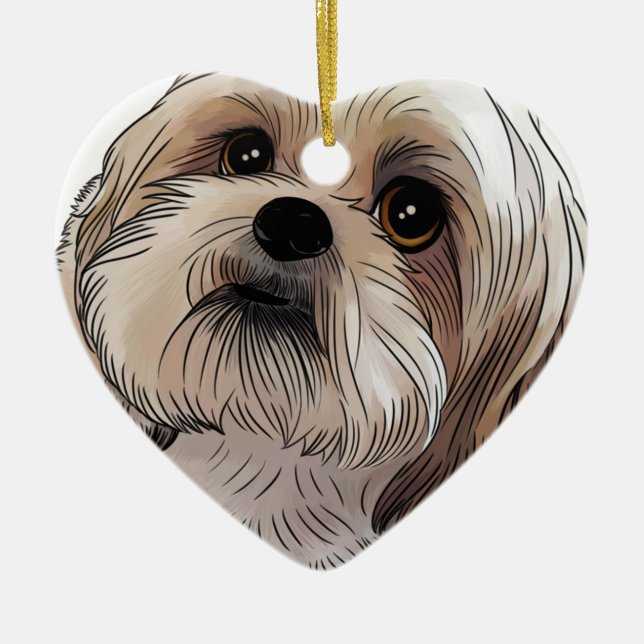 Malshi Mal-shi Keramik Ornament (Vorne)