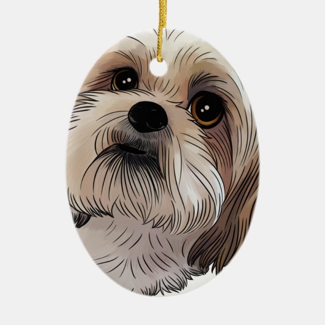 Malshi Mal-shi Keramikornament (Vorne)