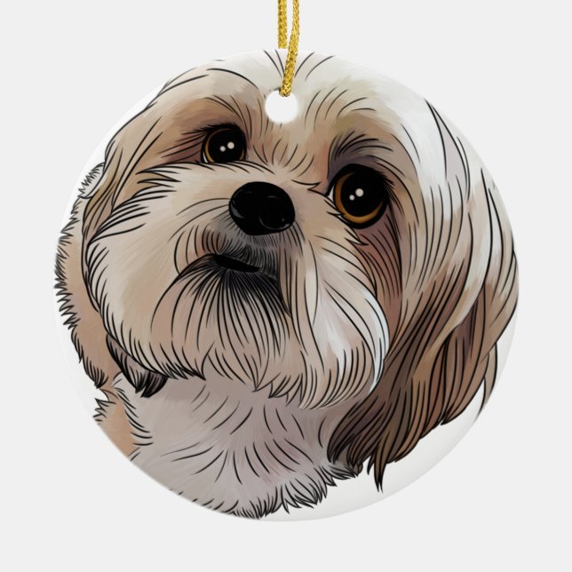 Malshi Mal-shi Keramikornament (Vorne)