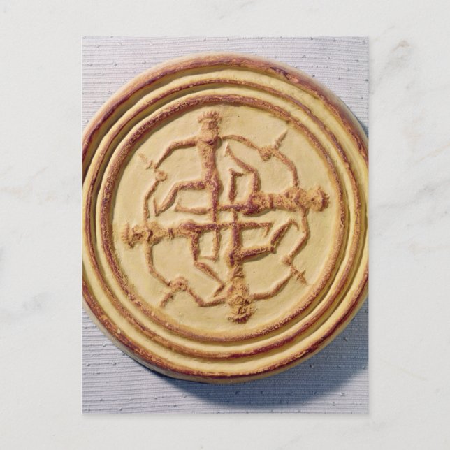 Malt mit vier Kriegern Postkarte (Vorderseite)