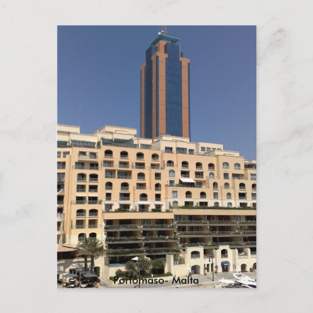 Malta 2008 015, Portomaso- Malta Postkarte (Vorderseite)