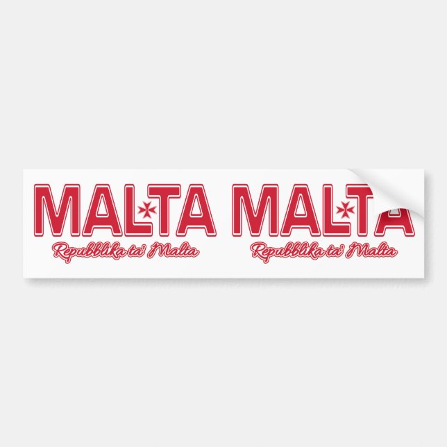 MALTA-Autoaufkleber Autoaufkleber (Vorne)