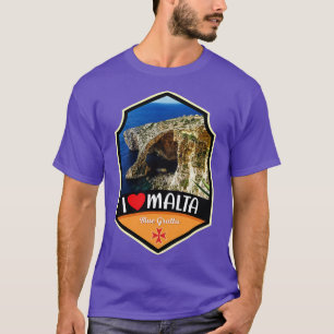 Malta Blue Grotto Höhlen im Sommer T-Shirt