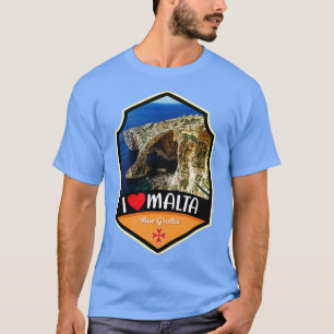 Malta Blue Grotto Höhlen im Sommer T-Shirt