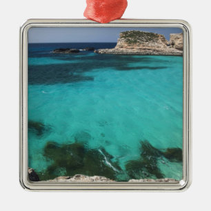 Malta, Comino-Insel, Die Blaue Lagune Silbernes Ornament