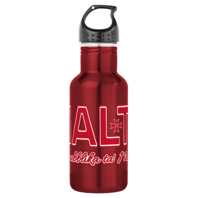 MALTA EDELSTAHLFLASCHE (Vorderseite)
