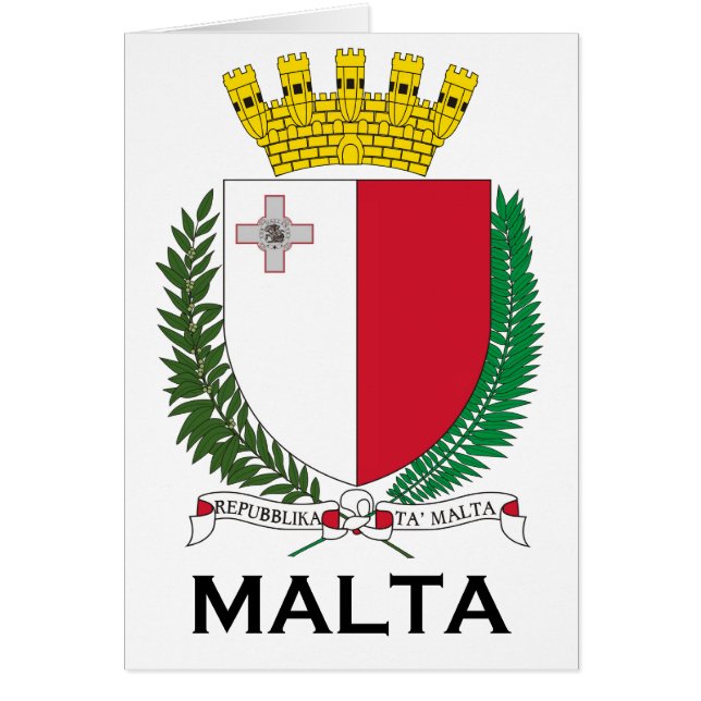 MALTA - Emblem/Wappen/Symbol/Flagge (Vorne)