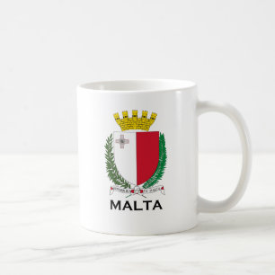MALTA - Emblem/Wappen/Symbol/Flagge Kaffeetasse