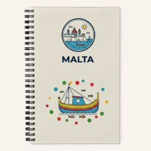 Malta-Erbe- und Reise-Fotoarchiv-Journal Notizbuch