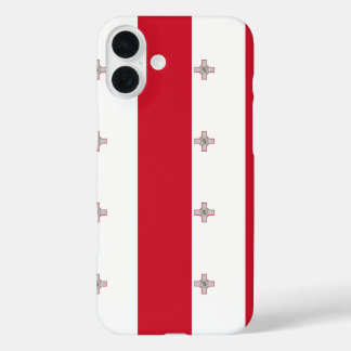 Malta Flag benutzerdefinierbar iPhone 16 Plus Hülle