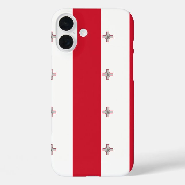 Malta Flag benutzerdefinierbar iPhone 16 Plus Hülle (Rückseite)