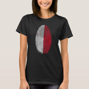 Malta Flag Fingerprint Es ist in meiner DNA für Ma T-Shirt